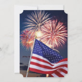 Invitation à une 4 juillet soirée barbecue (Dos)