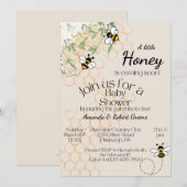 Invitation à une baby shower (Devant / Derrière)