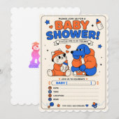 invitation à une baby shower (Devant / Derrière)