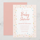 Invitation à une baby shower (Devant / Derrière)