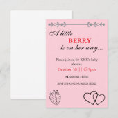Invitation à une Baby Shower (Devant / Derrière)