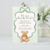 Invitation à une baby shower (Debout devant)