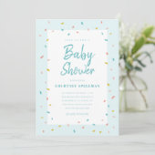 Invitation à une baby shower (Debout devant)