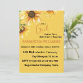 Invitation à une baby shower (Debout devant)