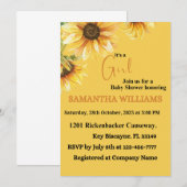 Invitation à une baby shower (Devant / Derrière)