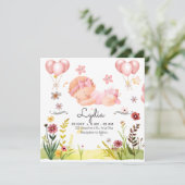 Invitation à une baby shower (Debout devant)