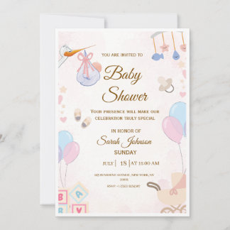 Invitation à une baby shower