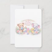 Invitation à une Baby Shower (Dos)