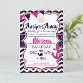 Invitation à une Baby Shower « Ancrez au loin bébé (Debout devant)