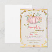 Invitation à une baby shower automnale pour une pe (Devant / Derrière)