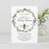 Invitation à une Baby Shower Bee (Debout devant)