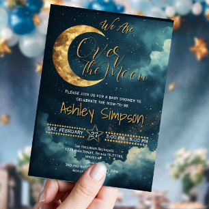 Invitation à une Baby Shower Céleste "Au-delà de l