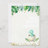 Invitation à une Baby Shower C'est un Garçon (Dos)