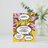 Invitation à une baby shower Comic Book Pop Art pr (Debout devant)