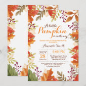 Invitation à une baby shower d'automne (Devant / Derrière)