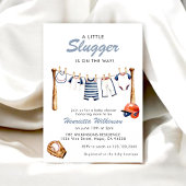 Invitation à une Baby Shower de Baseball - Un Peti