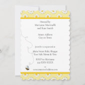 Invitation à une baby shower de future maman abeil (Dos)