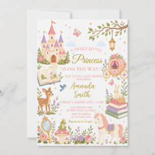 Invitation à une baby shower de la petite princess