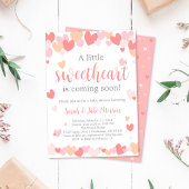 Invitation à une baby shower de la Saint-Valentin