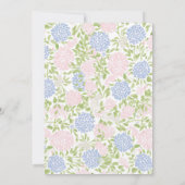 Invitation à une baby shower de printemps avec un  (Dos)