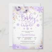 Invitation à une baby shower d'hiver (Devant)