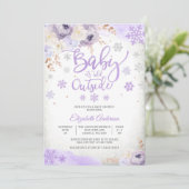 Invitation à une baby shower d'hiver (Debout devant)