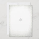 Invitation à une baby shower d'hiver (Dos)