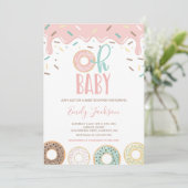 Invitation à une Baby Shower Donut Bébé Oh Baby Sh (Debout devant)