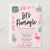 Invitation à une Baby Shower | Faisons Flamingle (Devant)