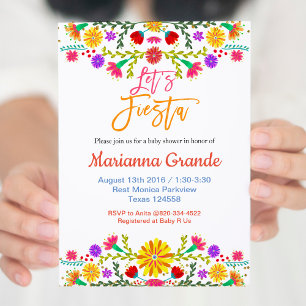 Invitation à une Baby Shower Fiesta
