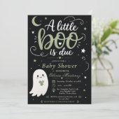 Invitation à une baby shower Halloween (Debout devant)