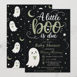 Invitation à une baby shower Halloween