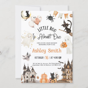 Invitation à une baby shower Halloween