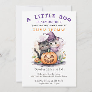Invitation à une Baby Shower Halloween Bébé Little