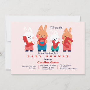 Invitation à une baby shower Love
