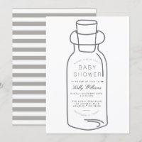 Invitation à une Baby Shower | Message dans une Bo