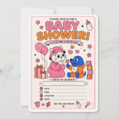 Invitation à une baby shower mignonne (Devant)