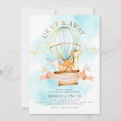 Invitation à une Baby Shower Montgolfière (Devant)