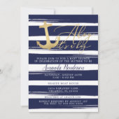 Invitation à une Baby Shower Naautique 'Ahoy C'est (Devant)