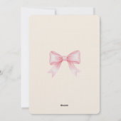 Invitation à une Baby Shower - Ours (Dos)