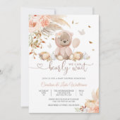 Invitation à une Baby Shower Ours (Devant)