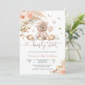 Invitation à une Baby Shower Ours (Debout devant)