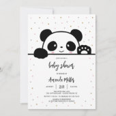 Invitation à une baby shower Panda Bébé (Devant)