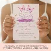 Invitation à une Baby Shower Papillon