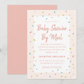 Invitation à une baby shower par courrier (Devant / Derrière)