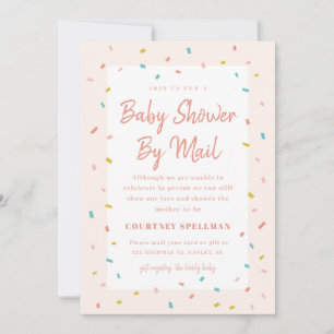 Invitation à une baby shower par courrier