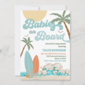 Invitation à une baby shower plage (Devant)
