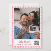 Invitation à une Baby Shower pour Bébé avec une Bo (Dos)