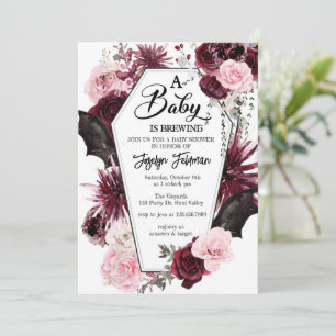 Invitation à une baby shower pour bébé en préparat