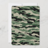 Invitation à une baby shower pour bébé militaire (Dos)